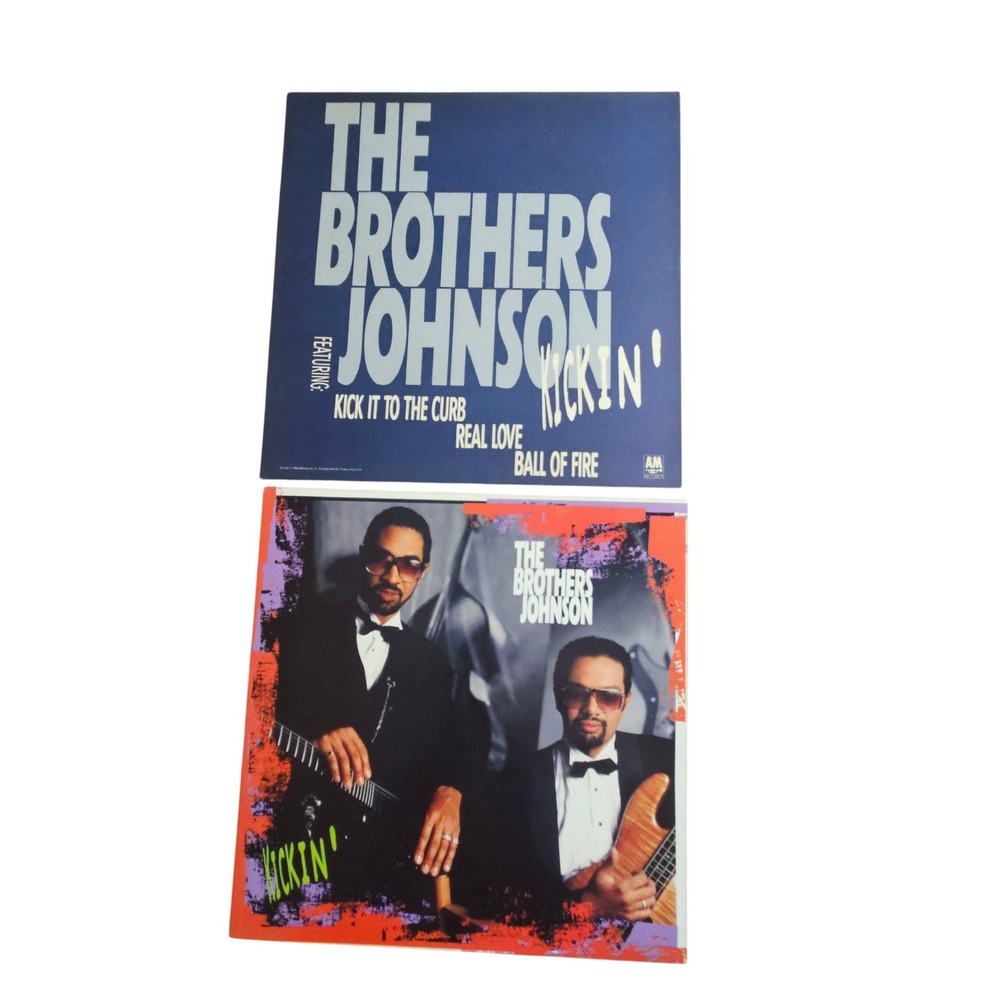 2 Brothers Johnson Kickin' Vintage 1988 Original Promo Flat Poster 12x12 A&M D/S